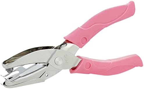 Hole Punch for Paper Crafts-Single Shape Metal Handheld Portable for Card Making Pink 1/4 Inch(Heart)