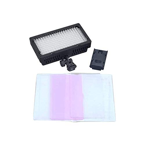 Iluminador Led Sun Gun CN-LUX2200 200Leds Video Light Bi-Color 3200K-5400K para Filmadoras e Câmeras