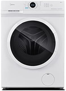 Midea MF10EW70B Energy-Saving Freestanding Washing Machine, BLDC Motor, Bright LED Display, Steam Care, Quick Wash, Various temp options, Prewash, 1400RPM, 7kg load, White, sold ONLY BY AMAZON