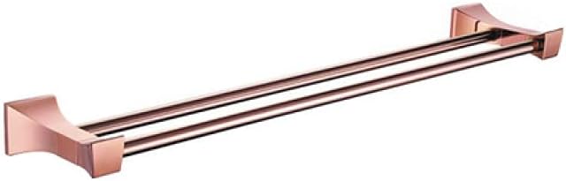 Towel Rails, Rose Wall Mounted Clothes Hook Toilet Paper Towel Rail Rack Bar Shelf Soap Toothbrush Bathroom Accessories/Double Towel Bar/Size