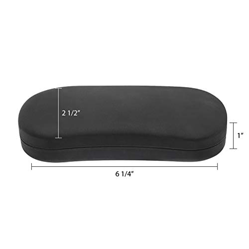 Image of Noble Hard Shell Glasses Case - Protective Eyeglass Case for Glasses with Microfiber Cleaning Cloth and Pouch
