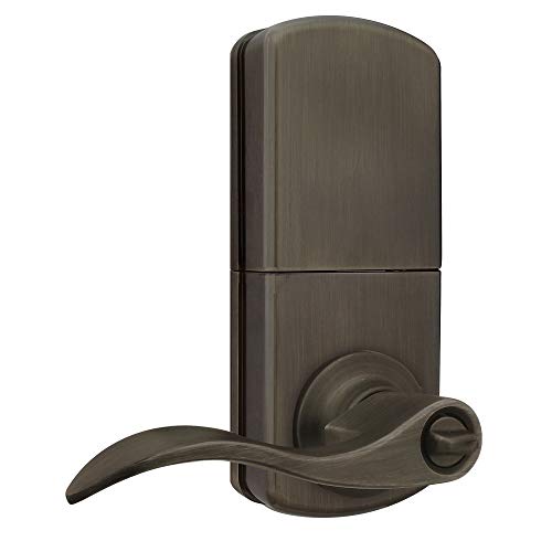 Milocks Dkl-02Aq Electronic Keyless Entry Touchpad Lever Door Lock, Antique Brass #TOP1