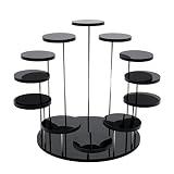 Qmisify Jewelry Holder Rack for Ring Display, Multi-Layer Acrylic Display Stand for Necklace, Bracel