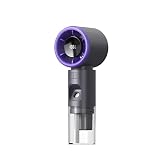FAMKA Handheld Misting Fan Portable, Powerful High Speed, Small Personal Rechargeable Cooling Mister Fan Water Spray Mist, 2000mAh Battery Operated for Travel Indoor Outdoor Hand Desk (Black)