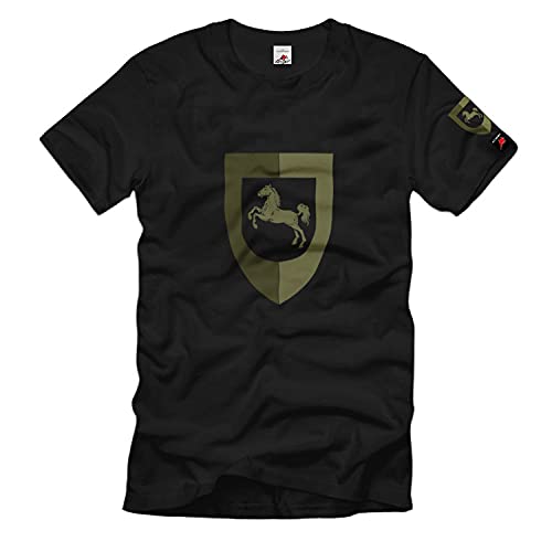 Division Char Oldenbourg t-shirt noir XXXXXL avec armoiries commando