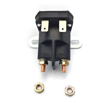 Zuide 12V Starter Solenoid AM138068 For John Deere Lawn Tractors (L100, L110, X110, Z225, Z425, Z645 & More)