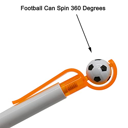 Maydahui 35Pcs Soccer Shape Ballpoint Pen Black Ink Interesting Football Pens Retractable Sport Pen Design For School Party Stationery #TOP4