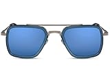 Cheapass Herren-Sonnenbrille, Pilotenbrille, Luftfahrt, cool, Retro, Metallform...