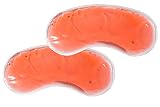 2 Pack Warming or Cooling Insert for Sleep Masks, Eye Mask, Silicone Gel Pack (Red)