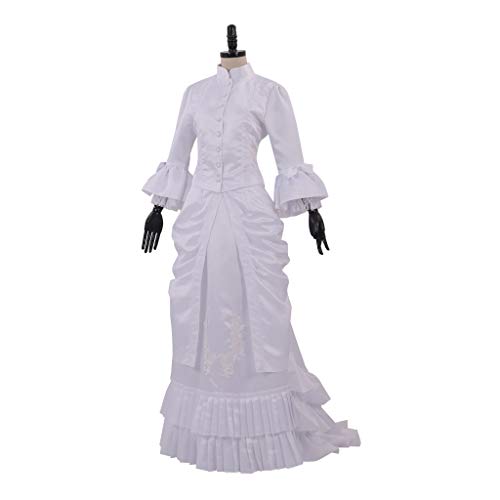 Fortunehouse Victorian Bustle Dress Gown Halloween Costume Steampunk Victorian Gothic Cosplay Costume #TOP1
