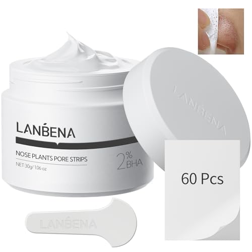 LANBENA Point Noir, Pore Strips, Deep Cleansing for Face, Nose, Black Head Remover, 10-15min Leaving Your Skin Fresh and Clean