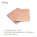 MECCANIXITY Heatsink Copper Pad Shim 20mm x 20mm x 0.8mm Thermal Conductive Heat Sink for Electronic Chip Cooling Pack of 6