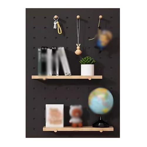 Étagère de rangement murale en panneau perforé pour optimiser et décorer une chambre