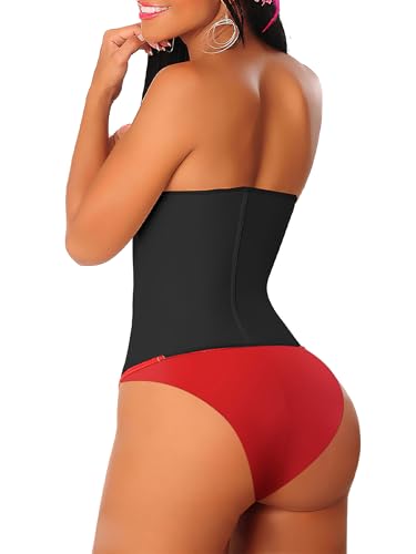 YIANNA Women's Underbust Latex Sport Girdle Waist Trainer Corsets Hourglass Body Shaper