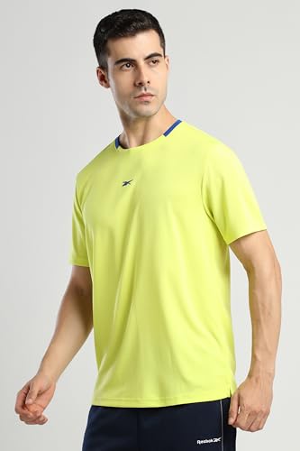 Image of Reebok Men's Sport T-Shirt - Moisture Wicking Sports T-Shirt | Workout Running Training Tshirt for Men's | Half Sleeve Active Tee