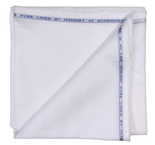 Image of Arvore Bunkaar Men's 60 Lea 100% Pure Original Premium Fine Linen Unstitched Fabric