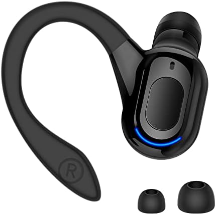 Aolcev Bluetooth Headset Wireless Bluetooth Earpiece Handsfree Wireless Bluetooth 5.2 Headphones with Mic Noise Canceling In-Ear Bluetooth Headset Earphones Earbuds for Business Office Driving-Black