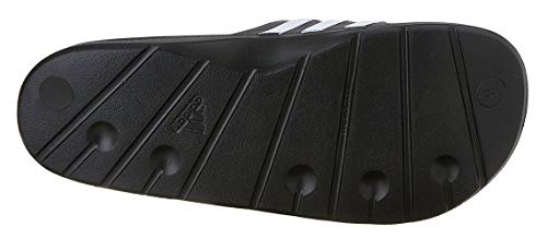 Adidas Duramo Slide Sandal,Black/White/Black,8 M Us #TOP2