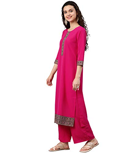 Image of ZIYAA Women's Crepe Straight Kurta