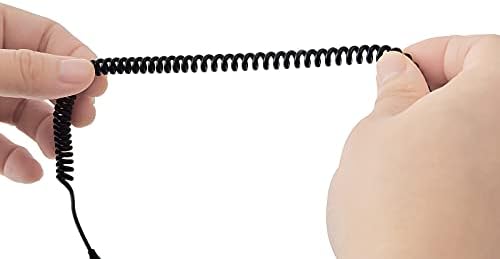 HYS Walkie Talkie Earpiece Compatible for Motorola CP040 CP140 GP300 CLS1110 D Shape Headset with Mic PTT Button