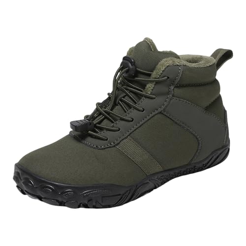 Generisch Winter Boots Boys Barefoot Shoes Lined Outdoor Hiking Shoes Snow Boots Warm Unisex Thermal Boots Trekking Shoes Waterproof Boots Thermal