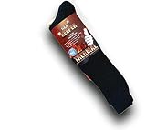 FussFreunde 2 Paar Heat-Keeper Damen & Herren Thermosocken, Extrem Warm mit ANTI-LOCH-GARANTIE (Kniestrümpfe Schwarz, 41-46)