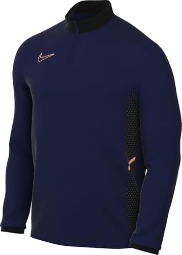 Nike Academy Parte De Arriba De Entrenamiento De Fútbol Dri-Fit - Hombre, Blue Void/Black/Orange Pulse, HJ3783-492, L