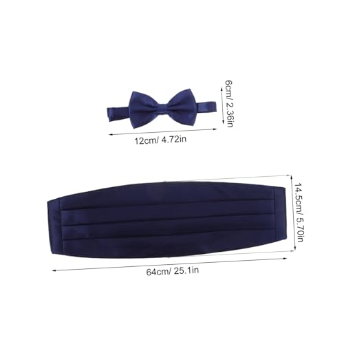 Set corbata moño, cinturón y pañuelo para hombre miniatura 2