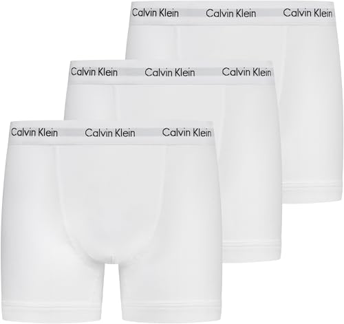 Calvin Klein Męskie Obcisłe Bokserki, Biały, L/ 3 Sztuki