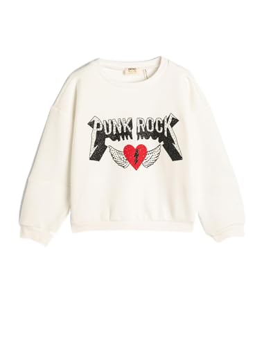 Maillot de survêtement filles écru Koton pour l'école et les loisirs musicaux