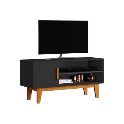 Rack Denver Preto 100% Mdf Para Tvs 42'