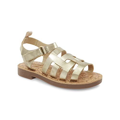 Oshkosh B'gosh Girls Raquel Sandal, Gold, 8 Toddler #TOP18