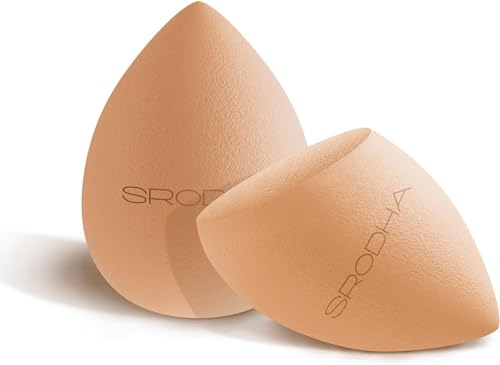 SRODHA Beauty Make Up Sponges Set, Tapered Nude, 1 count (Pack of 6) - Image 3