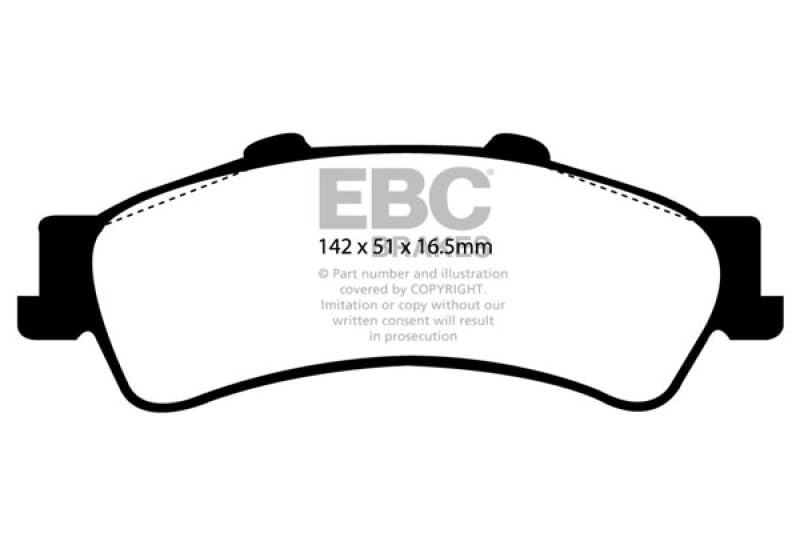 Image of EBC Brakes Yellowstuff 4000 Series Street DP41630R to Fit CHEVROLET,CADILLAC,GMC