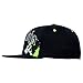 Metal Mulisha Cranked Flex Hat, Black with Green