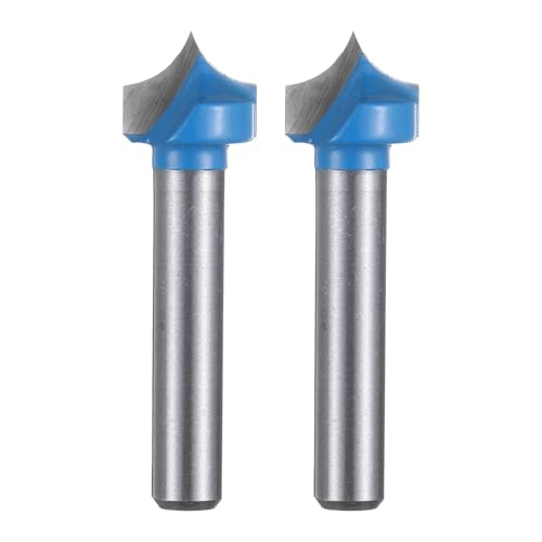 Brocas de corte para fresadora CNC redondas sobre vástago 1/2 pulgada con radio de 1/4 pulgadas