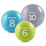 CAPHAUS Soft Weighted Exercise Ball, Weighted Toning Ball, Soft Medicine Balls for Exercise, Yoga, Pilates & Physical Therapy, 6, 8, 10 LB, Option Available in Single, Pair & Set with Rack