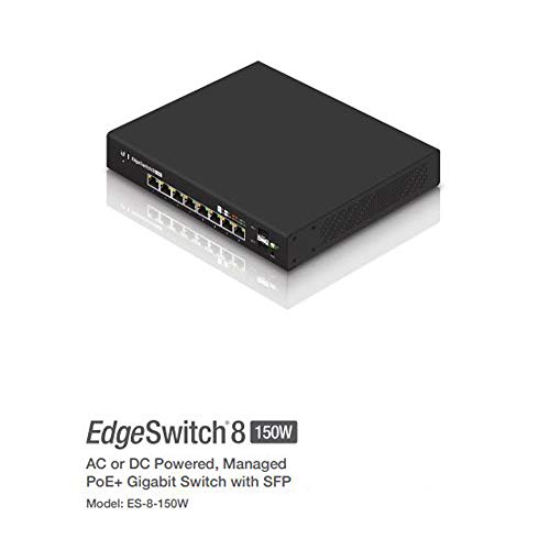 Edgeswitch 8 Es-8-150W Managed Poe Plus Gigabit Switch With Sfp 2 Sfp Port #TOP1