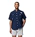Columbia Mens PFG Bahama II Short Sleeve Fishing Shirt, Collegiate Navy, Medium