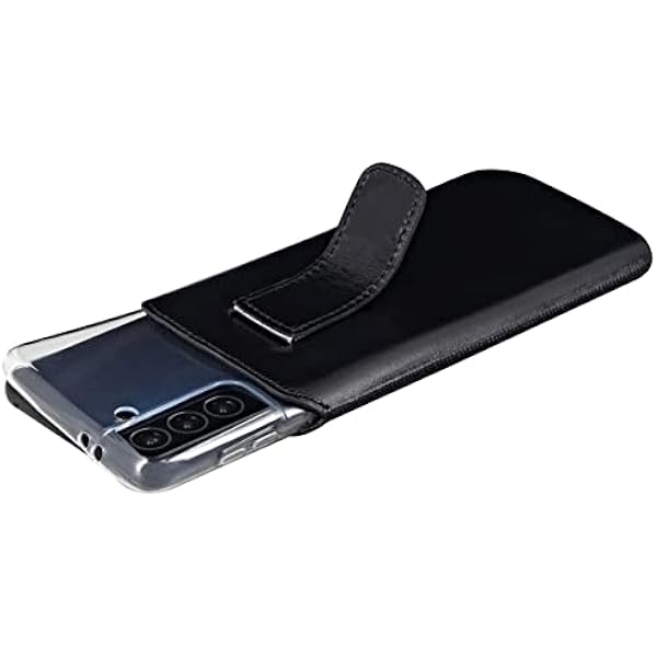 Suncase Чехол из натуральной кожи совместимый с Honor 600 5G Внутренние размеры около 159 x 79 x 9 мм подходит только для силиконового этиленового бампера в черном цвете