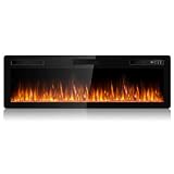 BOSSIN 60 inch Ultra-Thin Silence Electric Fireplace, Recessed Wall Mounted