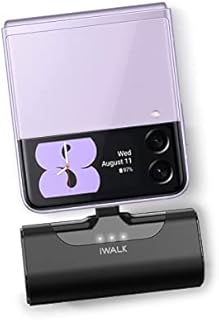 iWALK USB C Power Bank, 4500mAh Portable Charger USB C Battery Pack, Compatible with Samsung Galaxy Note20 Ultra, Z Fold2, S20/S10/S9, A51/A71, Note 10/9/8 and Android-Smartphones, black