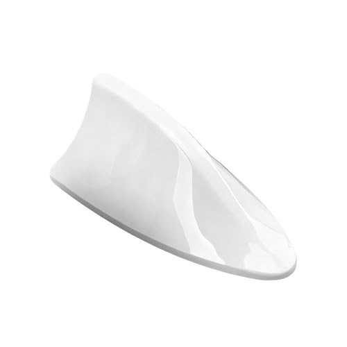 LMKAWTV Shark Fin Car Antenna for BMW 2 Serise wagon 7seats F46 2014-2023, ABS Roof Aerial Replacement with Enhanced Signal, Car Roof Decoration,White