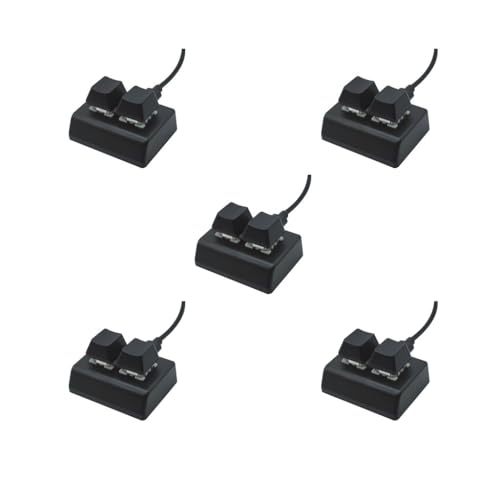 Clavier de jeu mécanique 2 touches lot de 5 pour programmation et macro audio commutateur noir