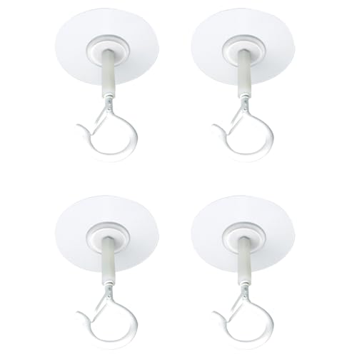 Pro Bamboo Kitchen 4PCS Self Adhesive Ceiling Hooks with Locking