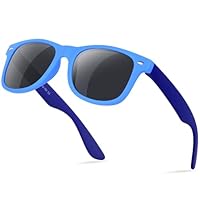 Nlieanuc Gafas de Sol Niño y Niña 3-10 Años Polarizadas Gafas de Sol Infantiles Flexibles de Goma para UV400 Protección