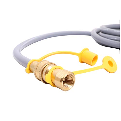KIBOW 12Ft 1/2 Inch ID Low Pressure Natural Gas and Propane Gas Hose Assembly-CSA Certified - Thumbnail 4
