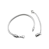 WRIWUINENRI DIY Metal Jewelry Waterproof Titanium Steel Non Fading Unisex Fashion Accessories Nut Can Be Unscrewed Snake Bone Chain Bracelet