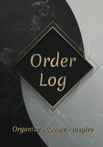Order Log: Track Customers' Orders & Shipping Details Order Book, Order Tracking Log, for Home Based Online Small Businesses and Retail Stores, Marble Cover