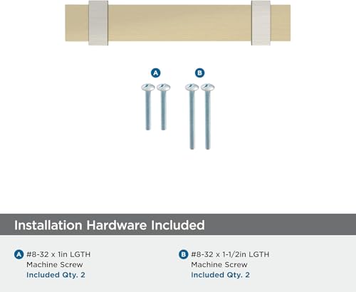 Amerock Overton 3 inch (76mm) Center-to-Center Golden Champagne/Satin Nickel Cabinet Pull, BP37080BBZG10 by Amerock - Image 4
